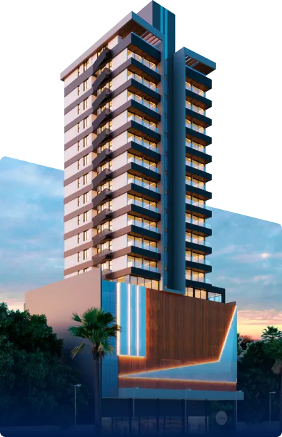 Fachada do empreendimento Garden Tower em Betim